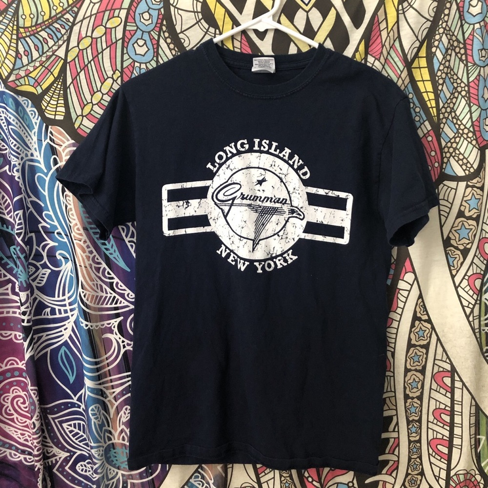 “long island, new york” navy blue t-shirt